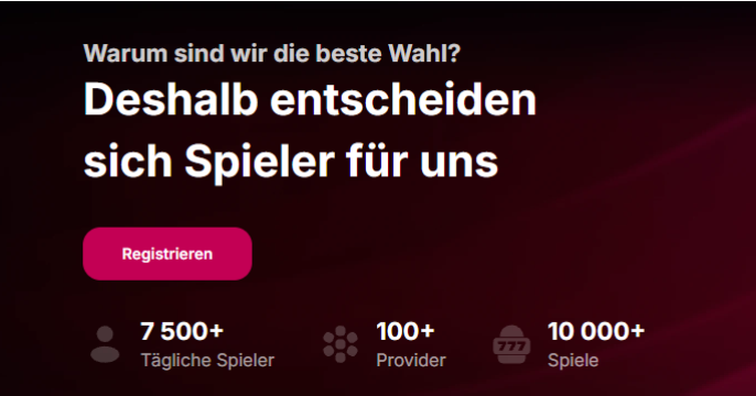 Registrierung bei NV Casino